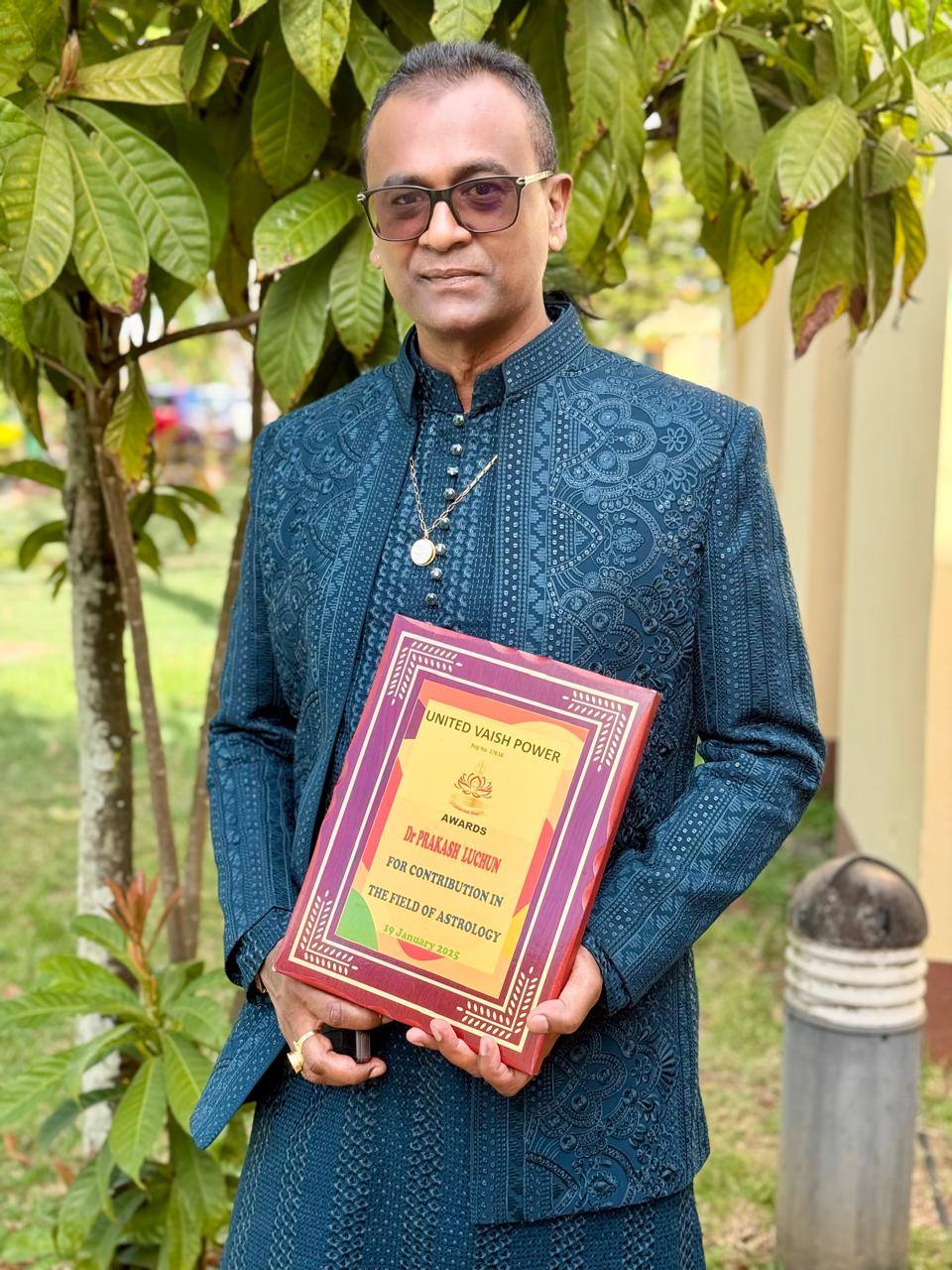 Outstanding award for contribution in field of Astrology by United Vaish Power