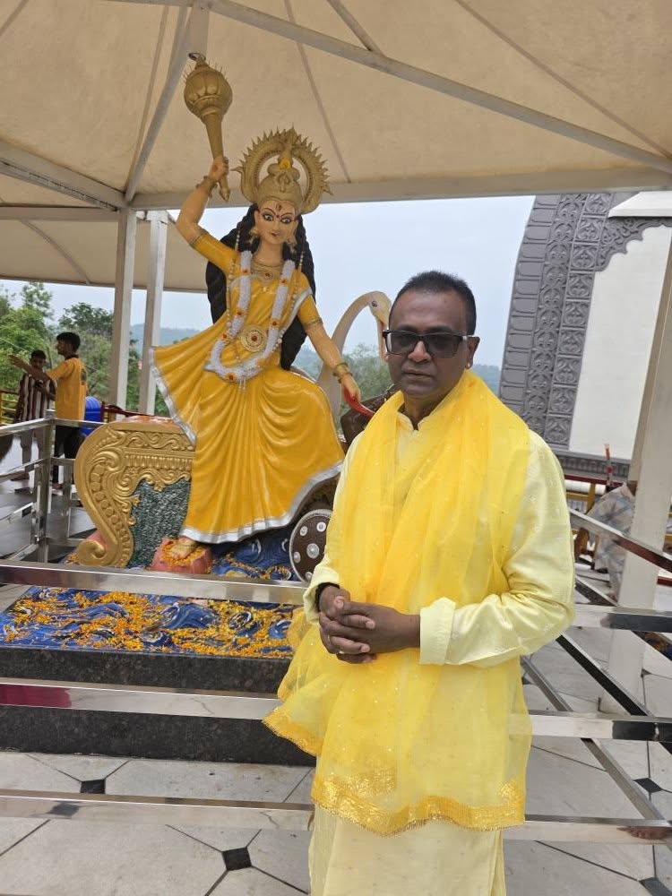 Dr Prakash Luchun at Maa Baglamukhi Temple