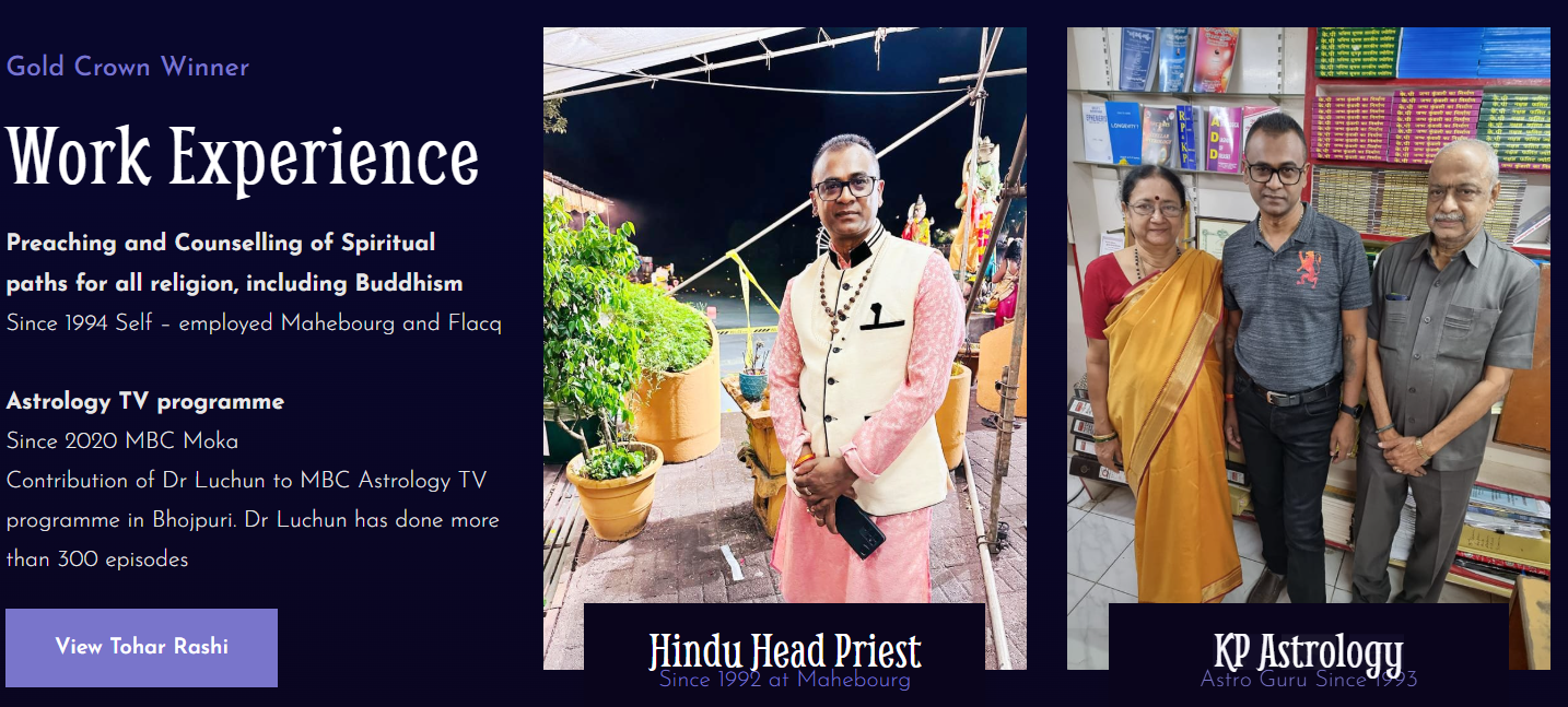 Dr. Luchun as Hindu Head Priest